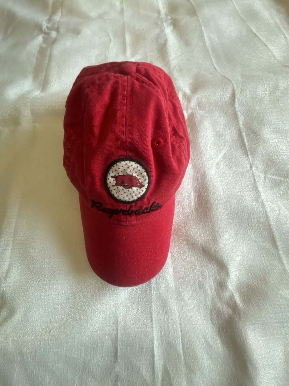 Starter Arkansas Razorbacks Red Dad Hat Adjustable Strapback